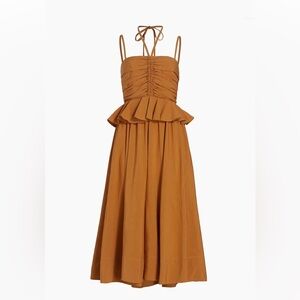 NWOT Ulla Johnson Anastasia Peplum Midi-Dress sz 00